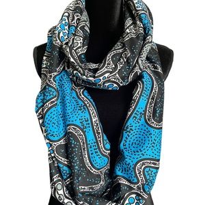 African Print Infinity Scarf and Head wrap